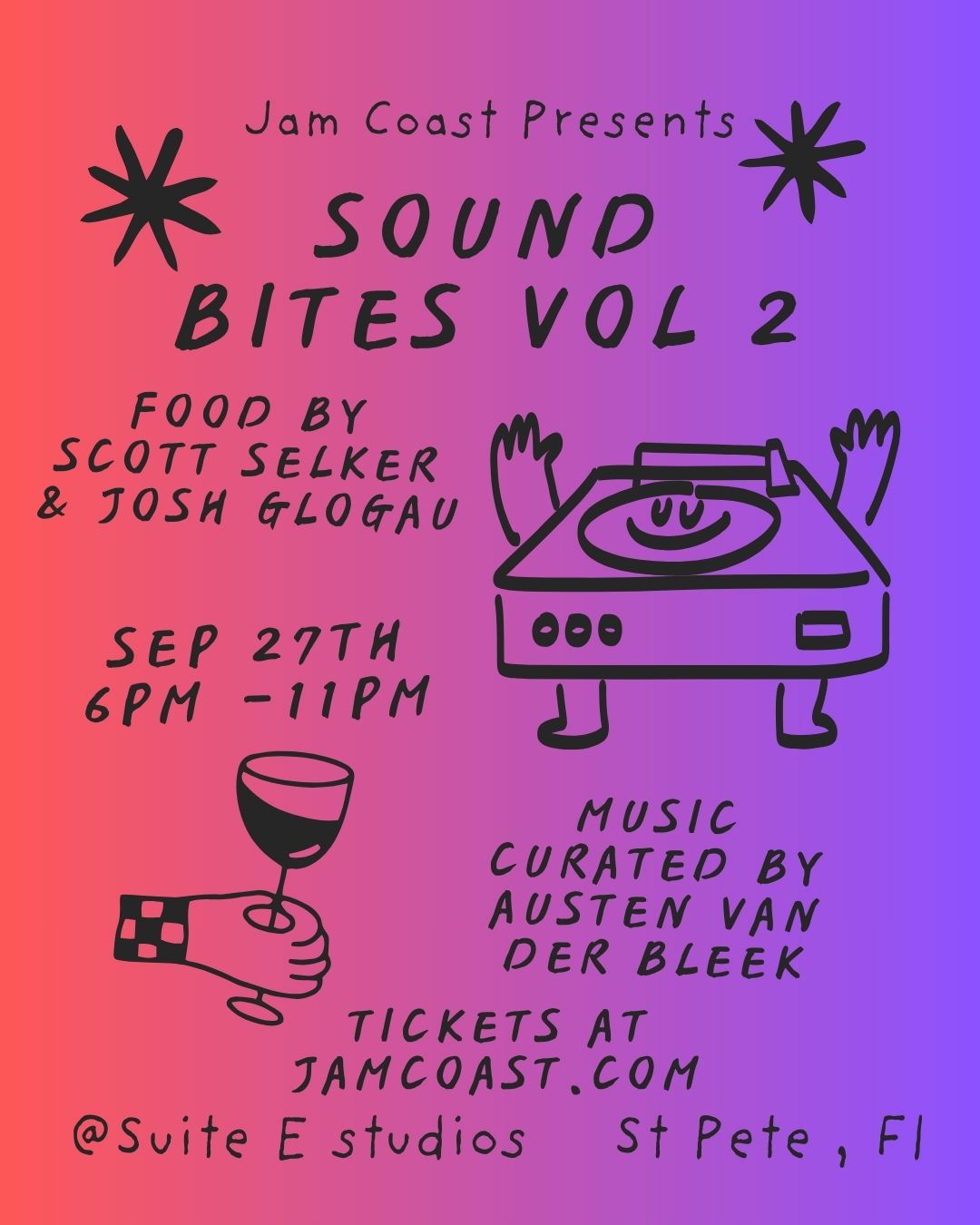 Sound Bites Vol 2 Dinner Reservation Sep 27th